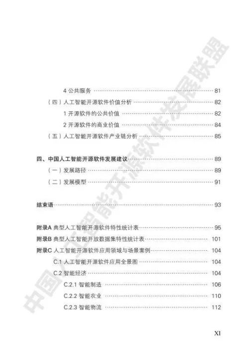 中國人工智能開源軟件發展白皮書 賦能人工智能應用軟件開發新生態